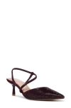 Dune London Competitive Slingback Pointed Toe Pump In Burgundy