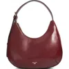 Dune London Daintilies Faux Leather Shoulder Bag In Burgundy