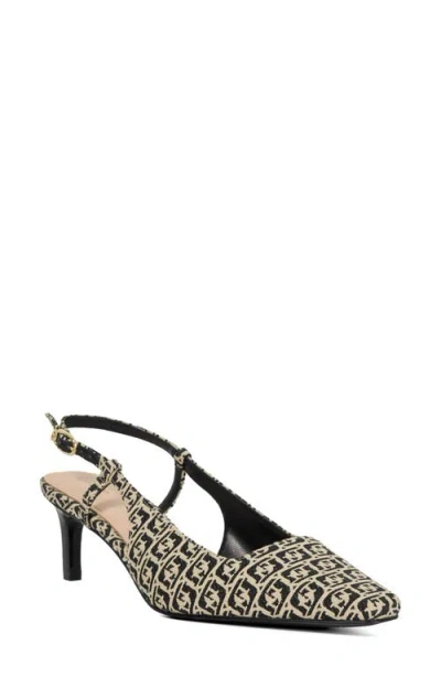 Dune London Dancing Slingback Kitten Heel Pump In Black