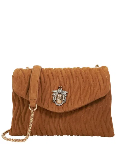 Dune London Darling Suede Handbag In Brown