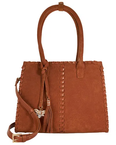 Dune London Darlingtons Suede Handbag In Brown