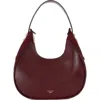 Dune London Dedicated Faux Leather Shoulder Bag In Burgundy