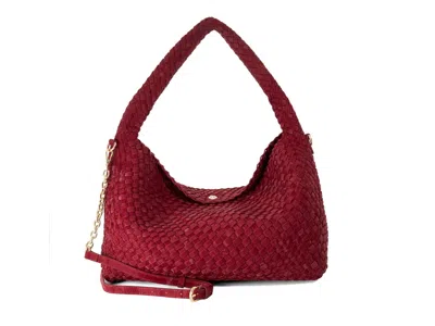 Dune London Deliberate Shoulder Bag In Berry