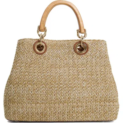Dune London Demmy Woven Top Handle Bag In Brown