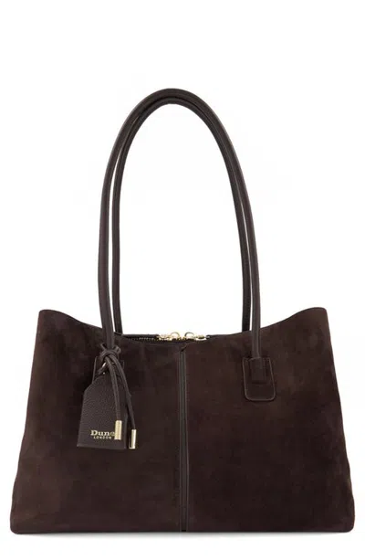 Dune London Deserving L Leather Shoulder Bag In Brown