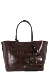Dune London Dexterities Faux Leather Tote Bag In Brown
