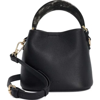 Dune London Dharla Leather Top Handle Bag In Black