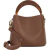 Dune London Dharla Leather Top Handle Bag In Red