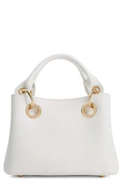 Dune London Diddydelaser Faux Leather Top Handle Bag In White