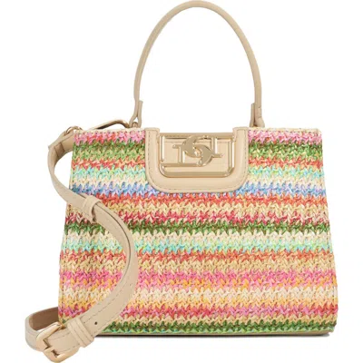 Dune London Dilly Top Handle Bag In Multi Raffia