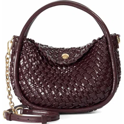 Dune London Dinideliberate Top Handle Bag In Burgundy