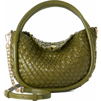Dune London Dinideliberate Top Handle Bag In Green