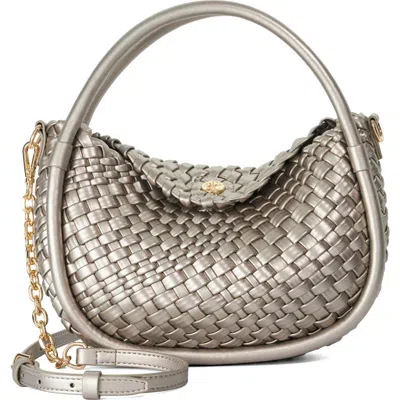 Dune London Dinideliberate Top Handle Bag In Silver