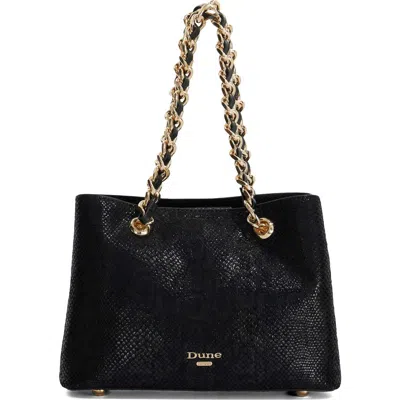 Dune London Dinidiemz Faux Leather Tote In Black