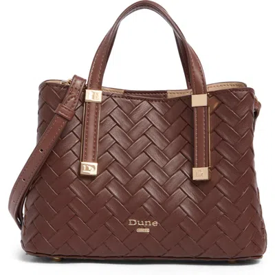 Dune London Dinky Dorrie Faux Leather Satchel In Brown