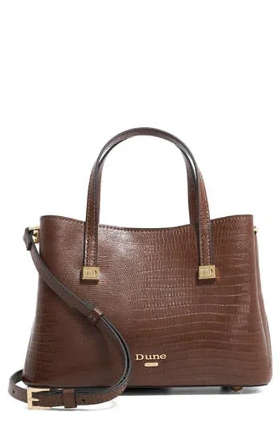 Dune London Dinky Dorrio Mini Tote Bag In Brown