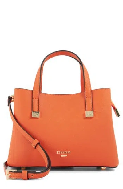 Dune London Dinky Dorrio Mini Tote Bag In Orange