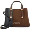Dune London Dinky Dorry Convertible Crossbody Tote In Brown