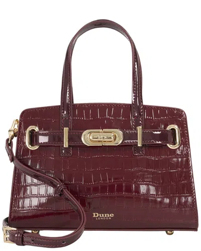 Dune London Dinkydefine Leather Handbag In Pink
