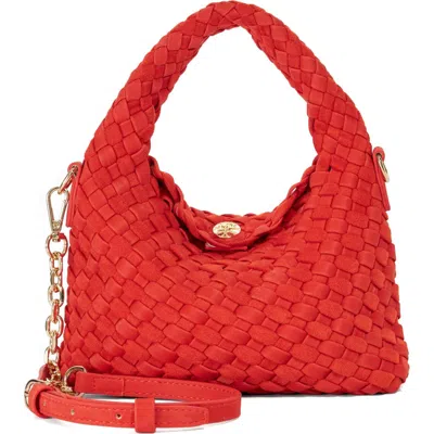 Dune London Dinkydeliberate Woven Top Handle Bag In Pink