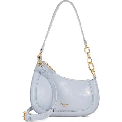 Dune London Direction Faux Leather Shoulder Bag In Blue