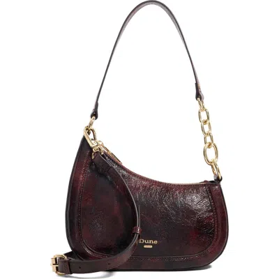 Dune London Direction Faux Leather Shoulder Bag In Purple