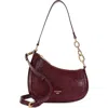 Dune London Direction Faux Leather Shoulder Bag In Purple
