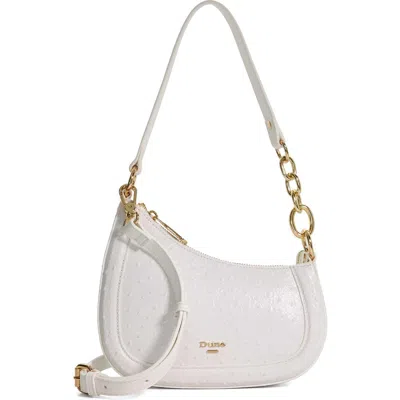 Dune London Direction Faux Leather Shoulder Bag In White