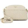 Dune London Distinct Faux Leather Crossbody Bag In Cream