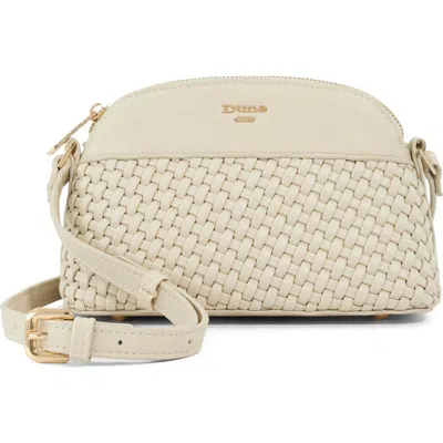 Dune London Distinct Faux Leather Crossbody Bag In Cream
