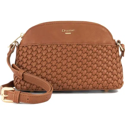 Dune London Distinct Faux Leather Crossbody Bag In Tan