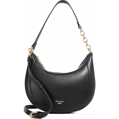 Dune London Diversions Faux Leather Shoulder Bag In Black