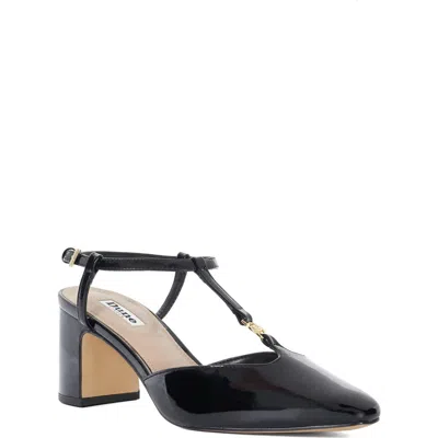 Dune London Dominate T-strap Pump In Black