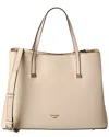 Dune London Dorieo Leather Tote In White
