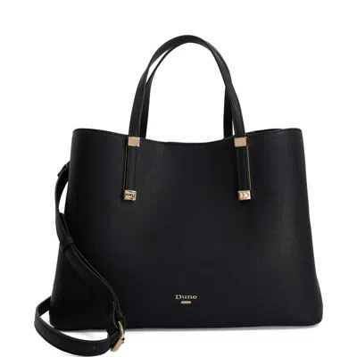 Dune London Dorrie Faux Leather Tote In Black