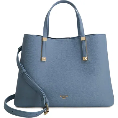 Dune London Dorrie Faux Leather Tote In Blue