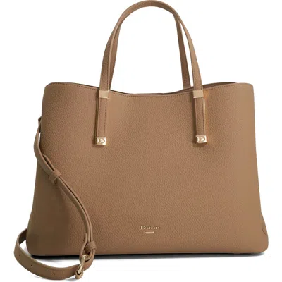 Dune London Dorrie Faux Leather Tote In Taupe