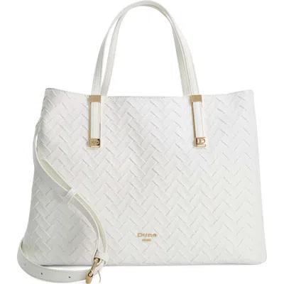Dune London Dorrie Faux Leather Tote In White