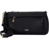 Dune London Drives Faux Leather Crossbody Bag In Black