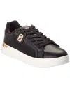 Dune London Ekino Leather Sneaker In Black