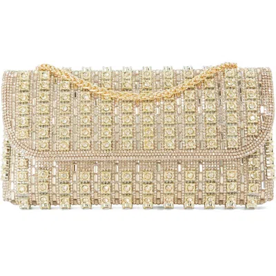 Dune London Elabourate Crystal Clutch In Gold
