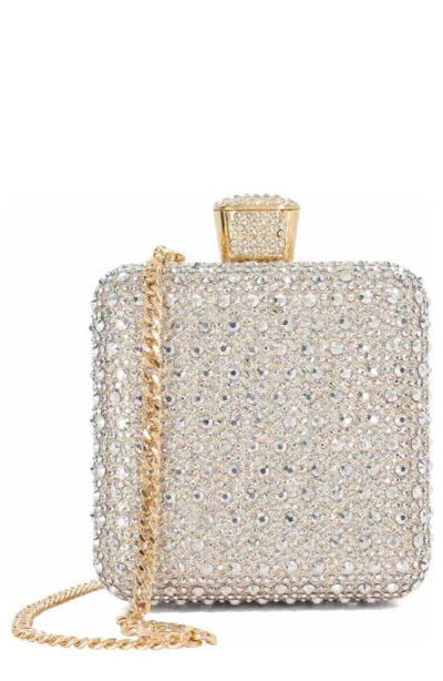 Dune London Elida Crystal Box Clutch In Orange