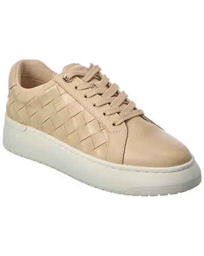 Dune London Emmee Leather Sneaker In Beige