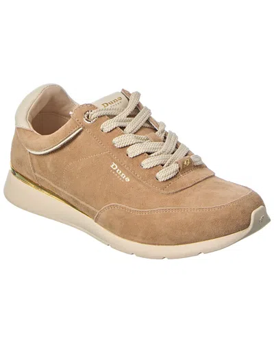Dune London Entitle Suede Sneaker In Brown