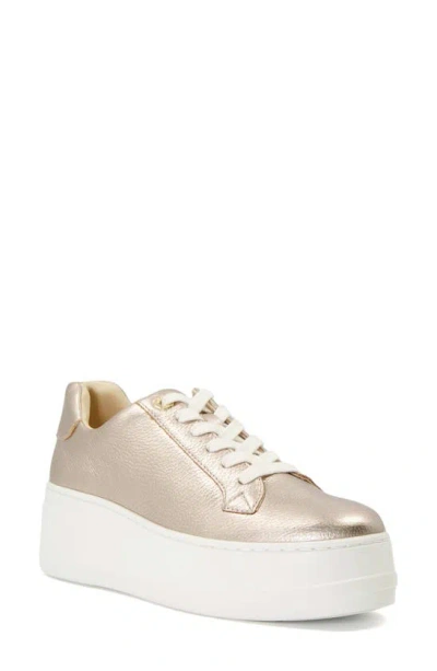 Dune London Episode Platform Sneaker In Gold