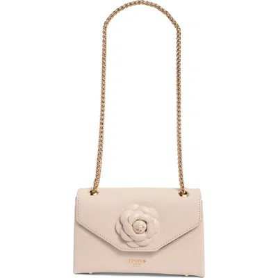 Dune London Erose Floral Flap Shoulder Bag In Nude
