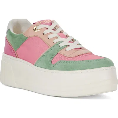 Dune London Evangelyn Platform Sneaker In Pink
