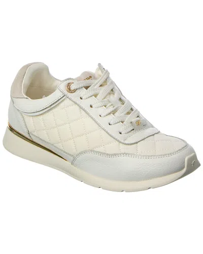 Dune London Everglow Leather Sneaker In Neutral