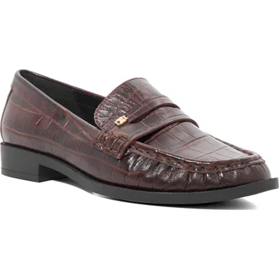 Dune London Galex Penny Loafer In Brown