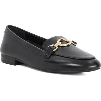 Dune London Gladia Leather Loafer In Black